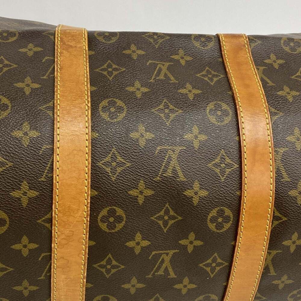 LOUIS VUITTON Brown Monogram Keepall 55 Boston Bag - Picture 8 of 11